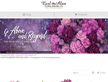 Tablet Screenshot of carlalanflowers.com